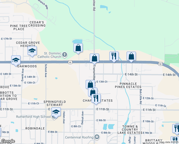 map of restaurants, bars, coffee shops, grocery stores, and more near 1437-1479 Transmitter Rd in Panama City
