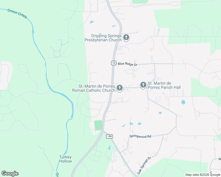 map of restaurants, bars, coffee shops, grocery stores, and more near 26200 Ranch Road 12 in Dripping Springs