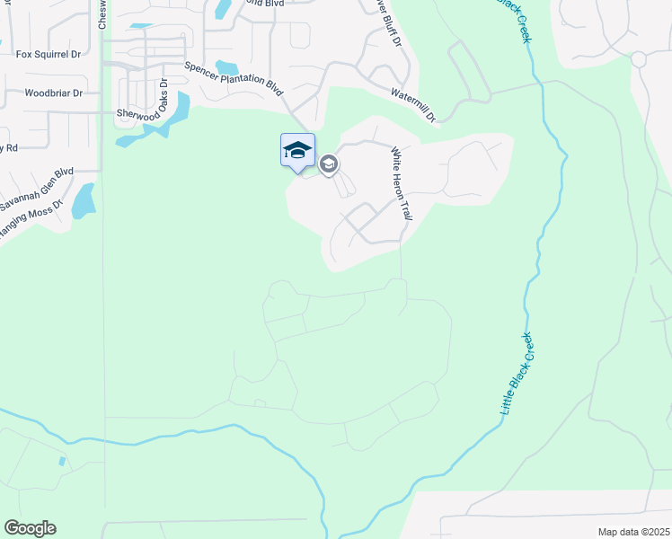 map of restaurants, bars, coffee shops, grocery stores, and more near 2792 Wood Stork Trail in Orange Park