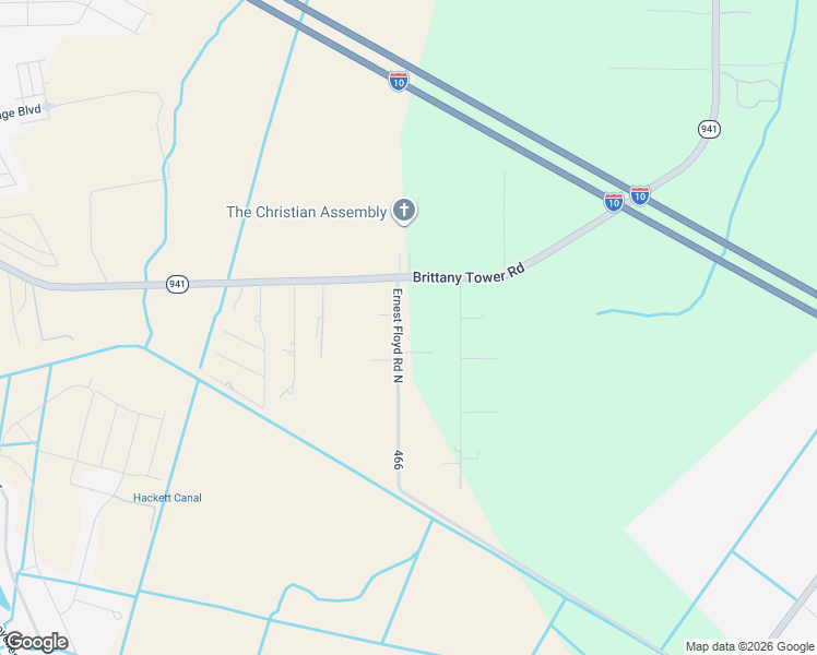 map of restaurants, bars, coffee shops, grocery stores, and more near 42163 Louisiana 941 in Gonzales