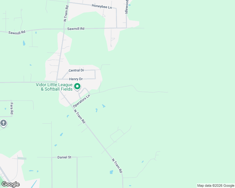 map of restaurants, bars, coffee shops, grocery stores, and more near 1350 Operators Ln in Vidor