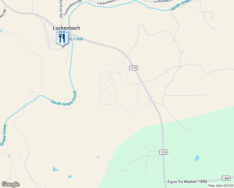 map of restaurants, bars, coffee shops, grocery stores, and more near in Luckenbach