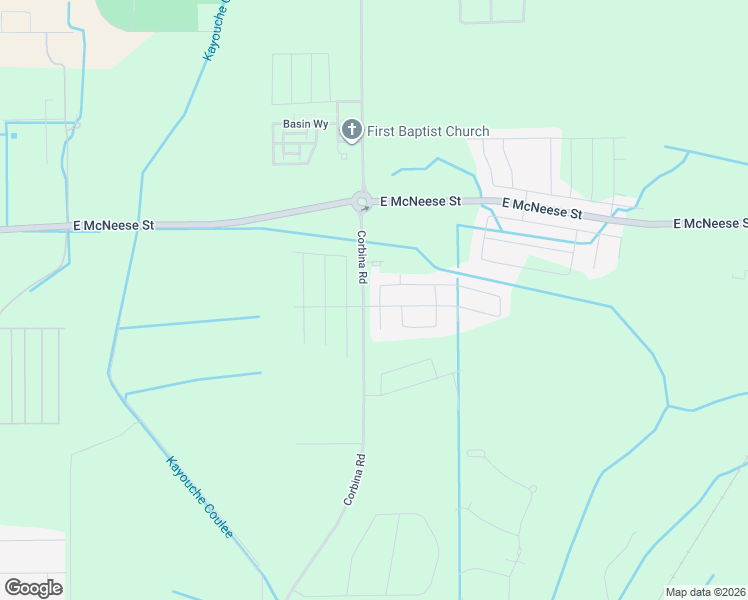 map of restaurants, bars, coffee shops, grocery stores, and more near 4618 Morgan Lane in Lake Charles