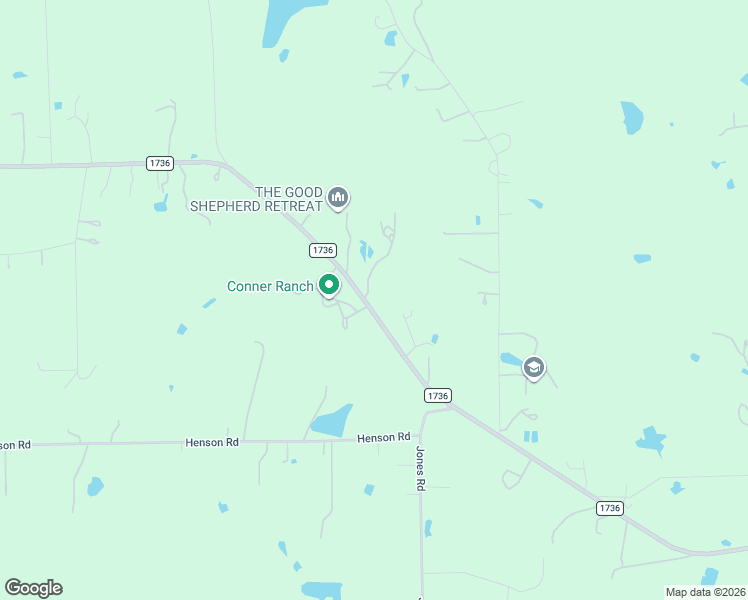 map of restaurants, bars, coffee shops, grocery stores, and more near 36200 Farm to Market Road 1736 in Hempstead