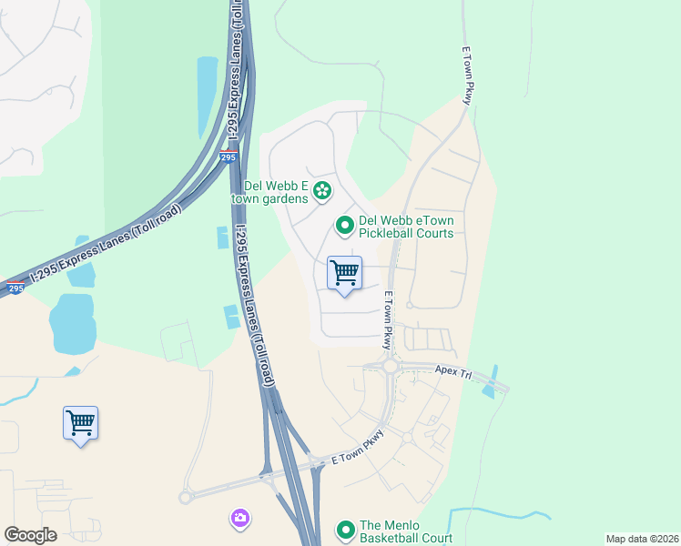 map of restaurants, bars, coffee shops, grocery stores, and more near 11246 Town View Drive in Jacksonville