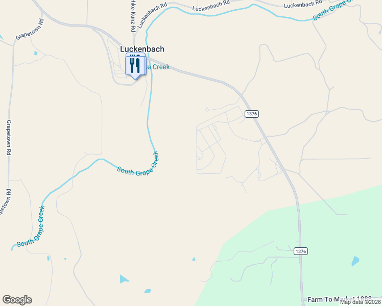 map of restaurants, bars, coffee shops, grocery stores, and more near 4892 Ranch Road in Fredericksburg