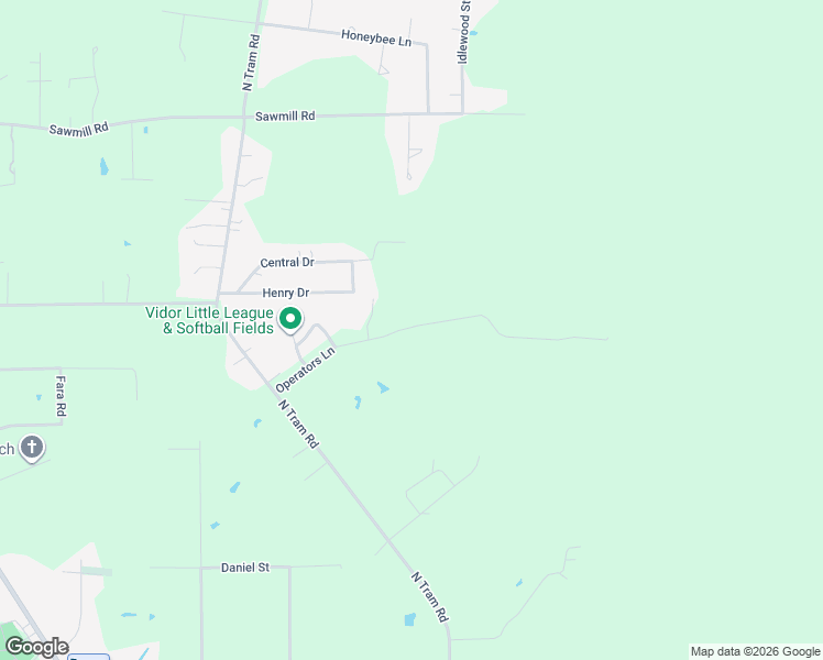 map of restaurants, bars, coffee shops, grocery stores, and more near 1256-1350 Operators Ln in Vidor