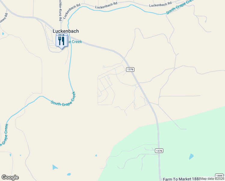 map of restaurants, bars, coffee shops, grocery stores, and more near in Luckenbach