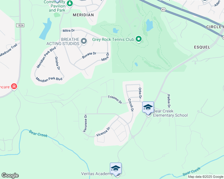 map of restaurants, bars, coffee shops, grocery stores, and more near 12612 Ondara Drive in Austin