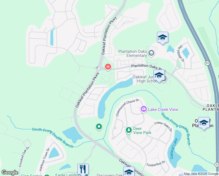 map of restaurants, bars, coffee shops, grocery stores, and more near 319 Sunstone Court in Orange Park