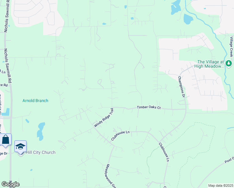 map of restaurants, bars, coffee shops, grocery stores, and more near 37923 Windy Ridge Trail in Magnolia