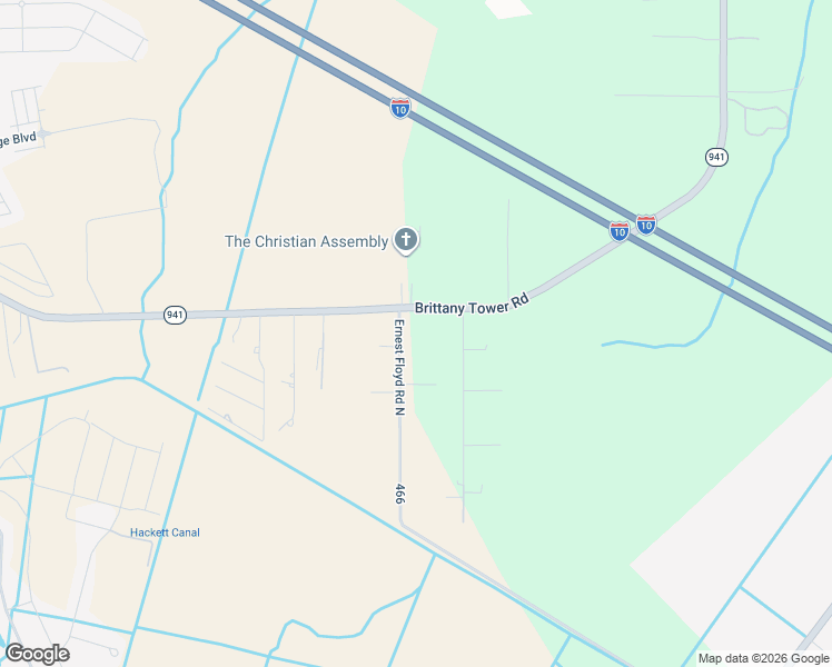 map of restaurants, bars, coffee shops, grocery stores, and more near 42163 Louisiana 941 in Gonzales