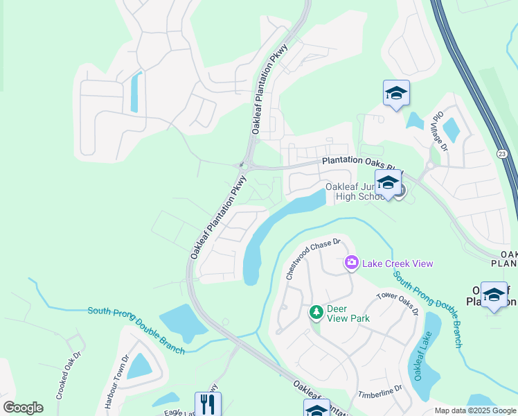 map of restaurants, bars, coffee shops, grocery stores, and more near 319 Sunstone Court in Orange Park