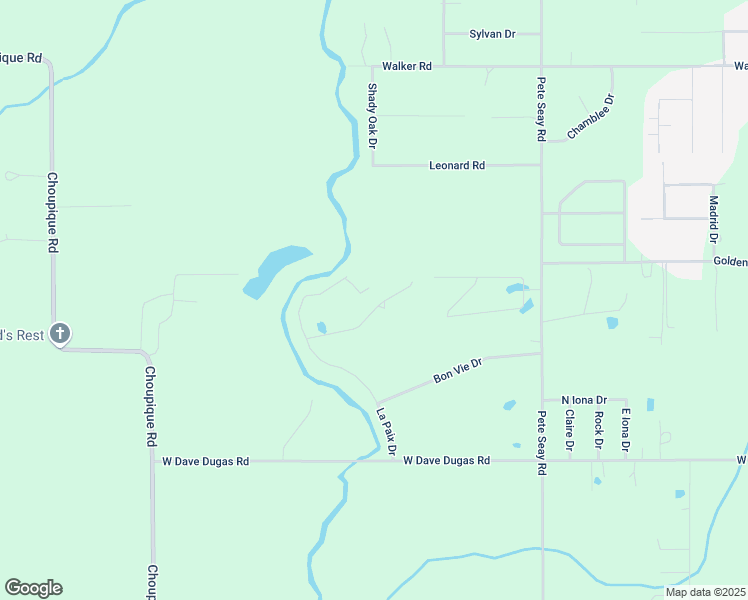 map of restaurants, bars, coffee shops, grocery stores, and more near 2431 Bon Ton Drive in Sulphur