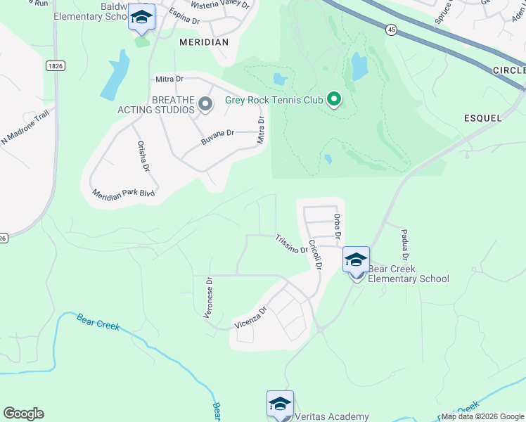 map of restaurants, bars, coffee shops, grocery stores, and more near 12612 Ondara Drive in Austin