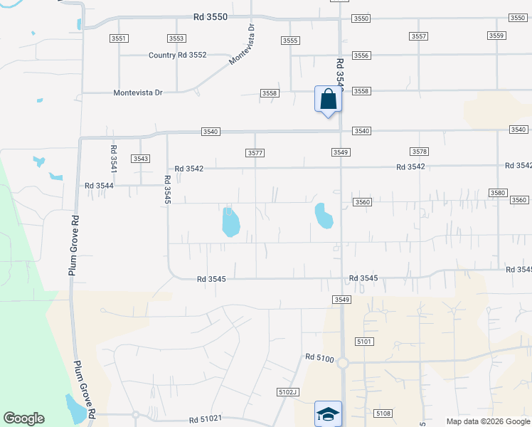 map of restaurants, bars, coffee shops, grocery stores, and more near 362 Road 3546 in Cleveland
