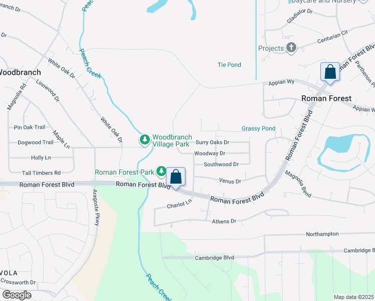 1763 Woodway Drive, New Caney TX Walk Score