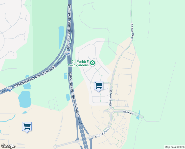 map of restaurants, bars, coffee shops, grocery stores, and more near 10864 Kentworth Way in Jacksonville
