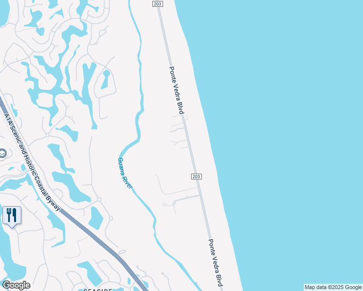 map of restaurants, bars, coffee shops, grocery stores, and more near 994 Ponte Vedra Boulevard in Ponte Vedra Beach