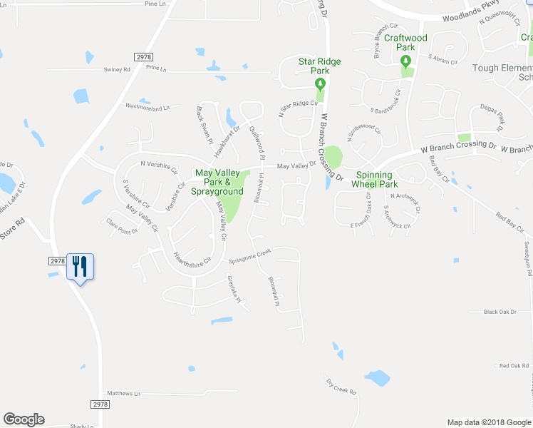 map of restaurants, bars, coffee shops, grocery stores, and more near 10 Whitekirk Place in Magnolia