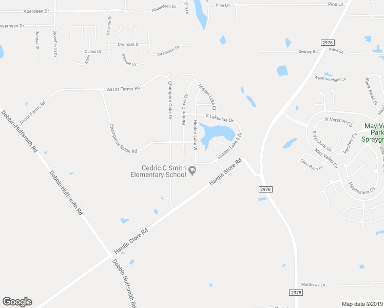 map of restaurants, bars, coffee shops, grocery stores, and more near 28619 Hidden Lake West in Magnolia