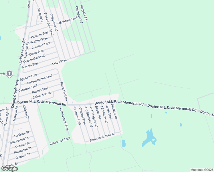 map of restaurants, bars, coffee shops, grocery stores, and more near 2 Haida Trail in Crawfordville