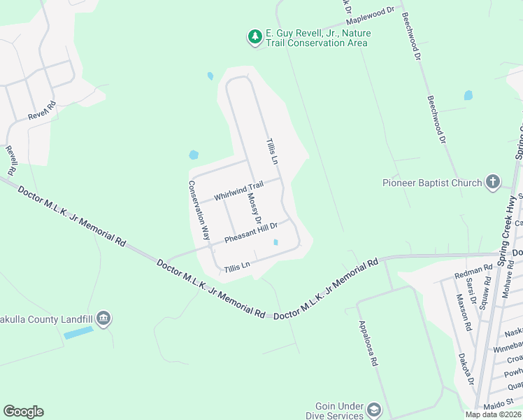 map of restaurants, bars, coffee shops, grocery stores, and more near 7 Mossy Drive in Crawfordville