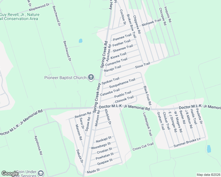 map of restaurants, bars, coffee shops, grocery stores, and more near 29 Catawba Trail in Crawfordville