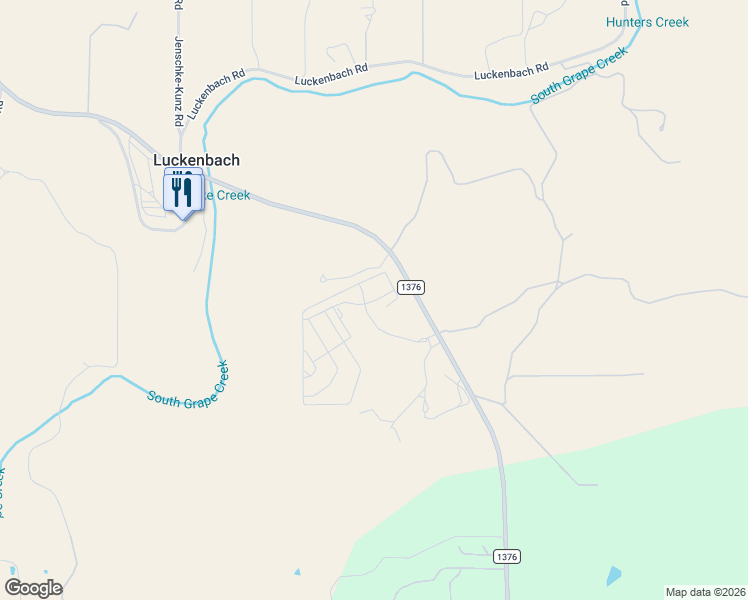 map of restaurants, bars, coffee shops, grocery stores, and more near 4950 Farm to Market 1376 in Fredericksburg