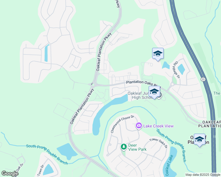 map of restaurants, bars, coffee shops, grocery stores, and more near 4220 Plantation Oaks Boulevard in Orange Park