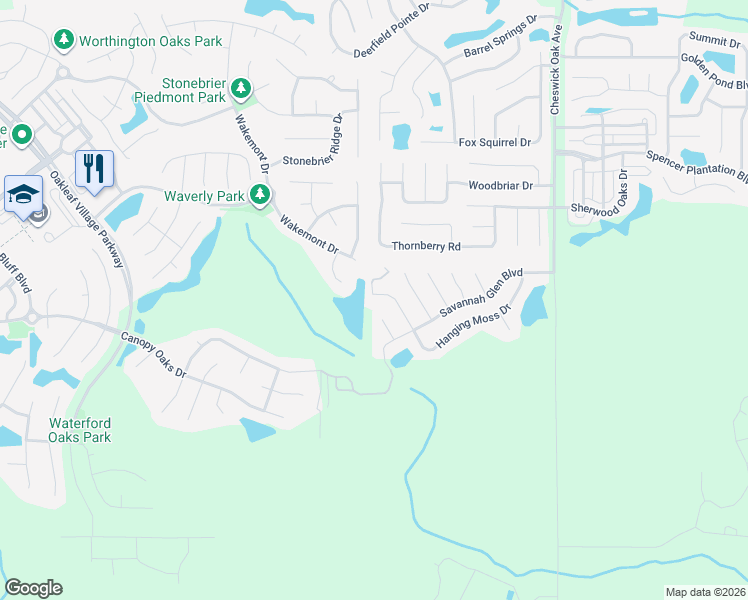map of restaurants, bars, coffee shops, grocery stores, and more near 4427 Hanging Moss Drive in Orange Park