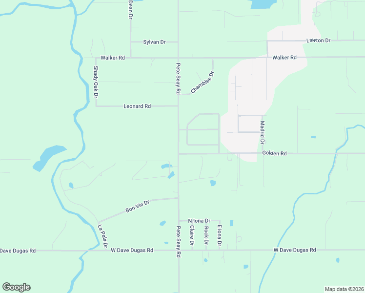 map of restaurants, bars, coffee shops, grocery stores, and more near 4832-4898 Pete Seay Road in Sulphur