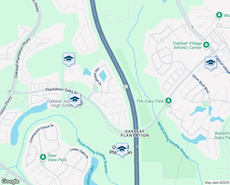 map of restaurants, bars, coffee shops, grocery stores, and more near 3720 Old Hickory Lane in Orange Park