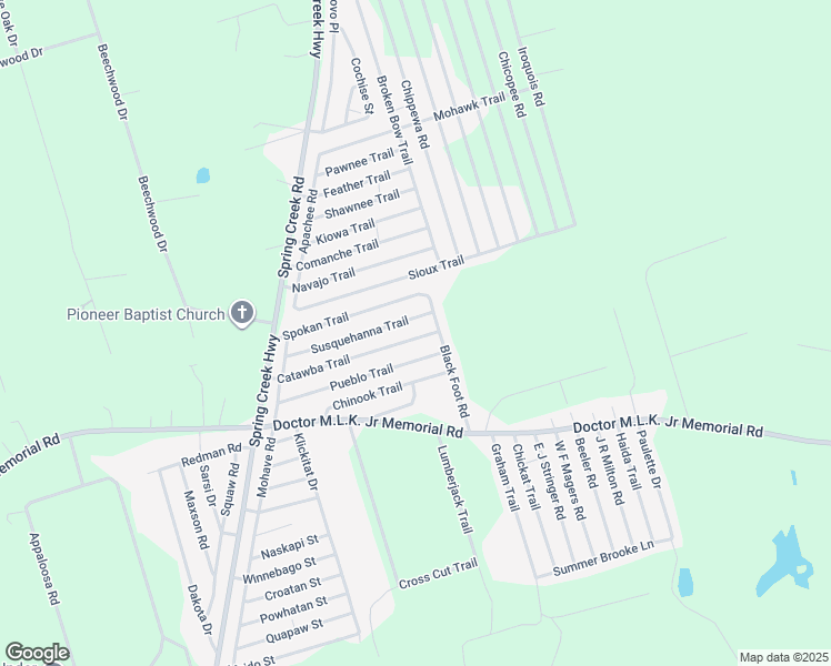map of restaurants, bars, coffee shops, grocery stores, and more near 122 Catawba Trail in Crawfordville