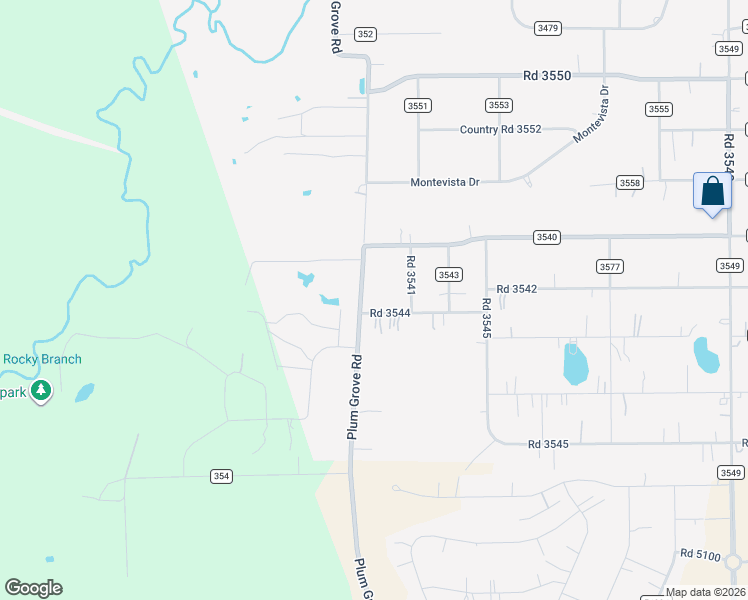 map of restaurants, bars, coffee shops, grocery stores, and more near 99 Road 3544 in Cleveland