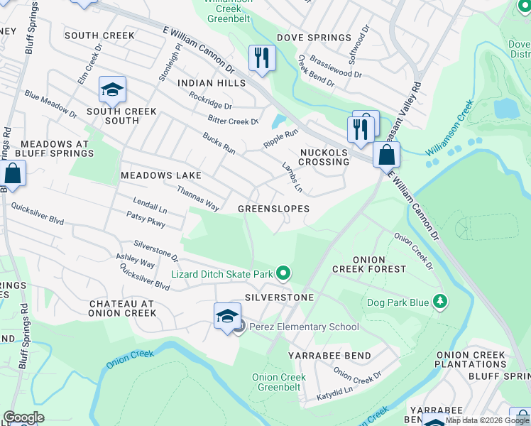 map of restaurants, bars, coffee shops, grocery stores, and more near in Austin