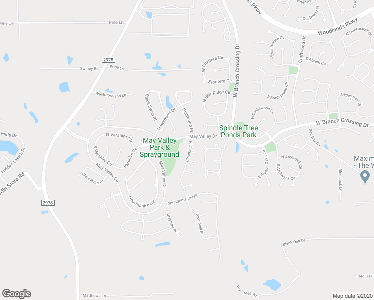 map of restaurants, bars, coffee shops, grocery stores, and more near 295 Bloomhill Place in Magnolia