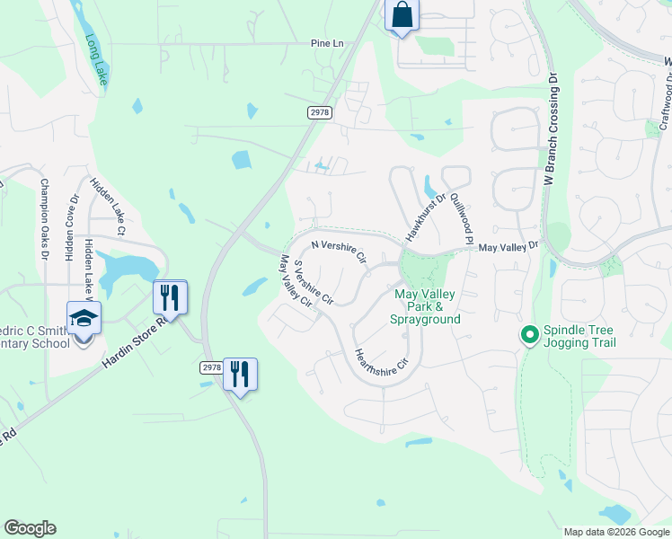 map of restaurants, bars, coffee shops, grocery stores, and more near 14 Winhall Place in Magnolia