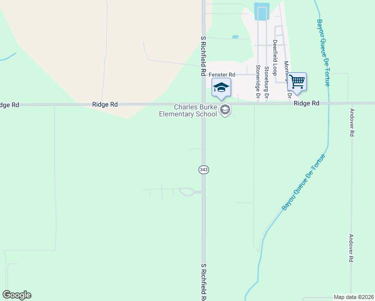 map of restaurants, bars, coffee shops, grocery stores, and more near 109 Anissa Drive in Rayne