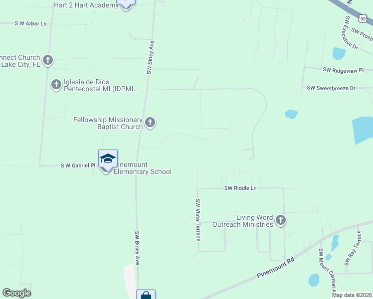 map of restaurants, bars, coffee shops, grocery stores, and more near 432 Southwest Paces Glen in Lake City