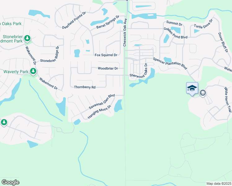 map of restaurants, bars, coffee shops, grocery stores, and more near 4020 Savannah Glen Boulevard in Orange Park
