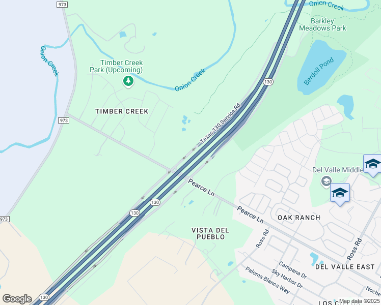 map of restaurants, bars, coffee shops, grocery stores, and more near Texas 130 Service Road in Travis County