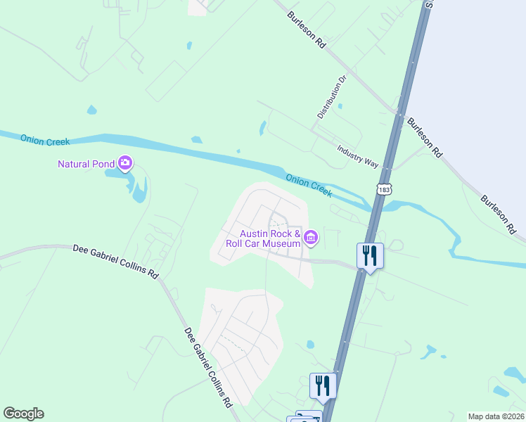 map of restaurants, bars, coffee shops, grocery stores, and more near 5209 Bonneville Bend in Austin