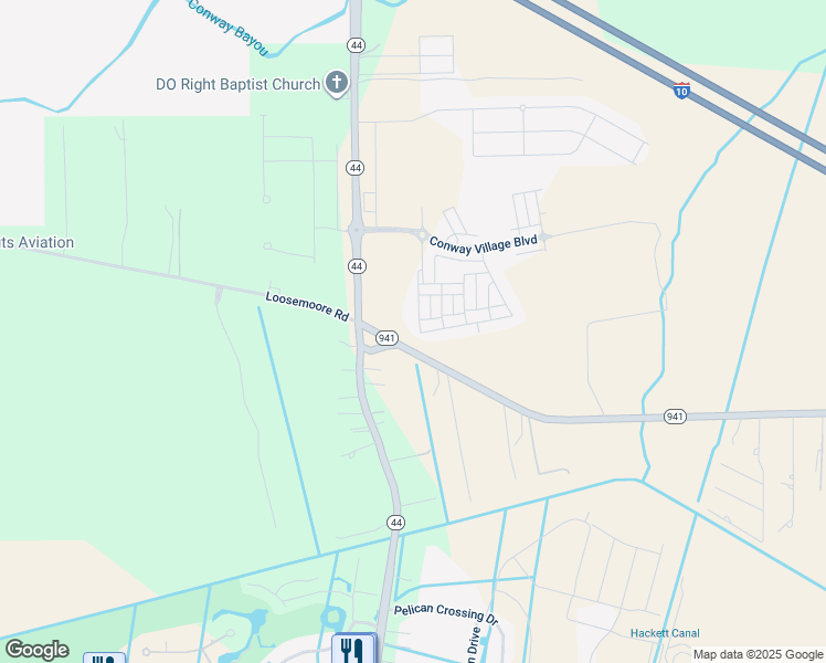 map of restaurants, bars, coffee shops, grocery stores, and more near 364 Glenthorne Drive in Gonzales