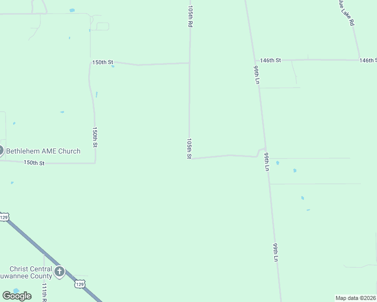 map of restaurants, bars, coffee shops, grocery stores, and more near 105th Street in McAlpin