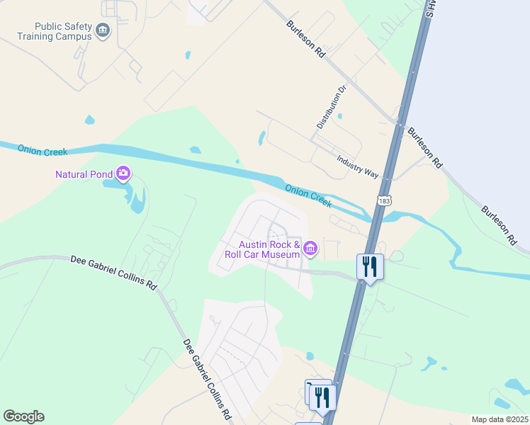 map of restaurants, bars, coffee shops, grocery stores, and more near 5209 Bonneville Bend in Austin