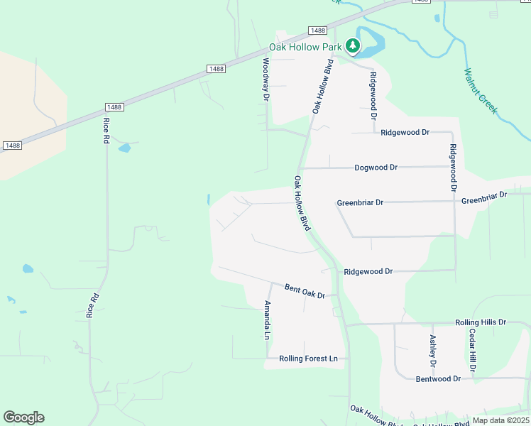 map of restaurants, bars, coffee shops, grocery stores, and more near 109 Oak Hills Court in Magnolia