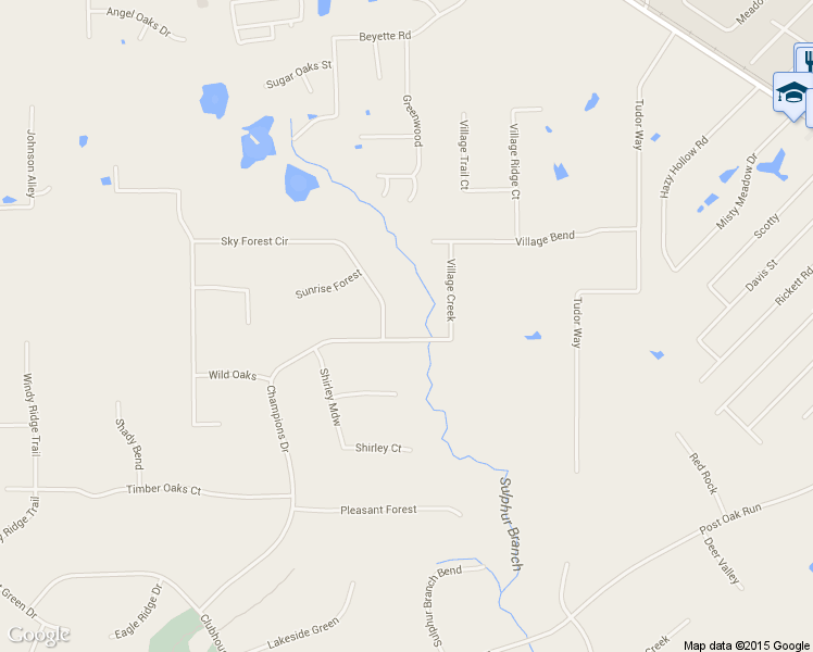 map of restaurants, bars, coffee shops, grocery stores, and more near 29112 Sky Forest Circle in Magnolia