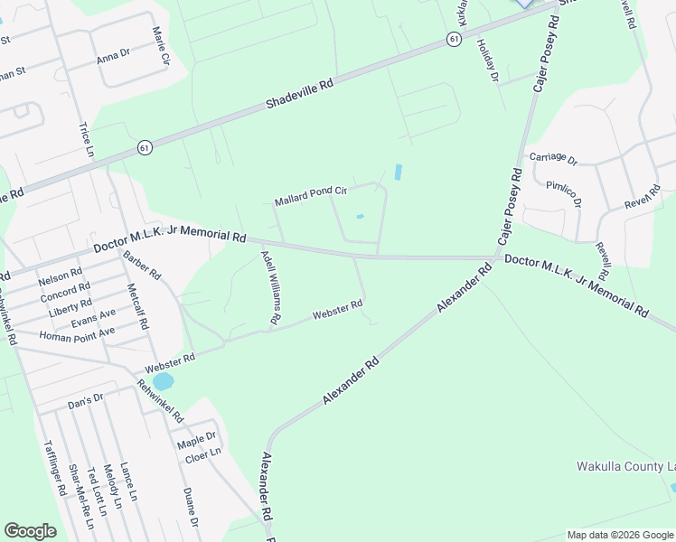 map of restaurants, bars, coffee shops, grocery stores, and more near 472 Doctor Martin Luther King Junior Memorial Road in Crawfordville