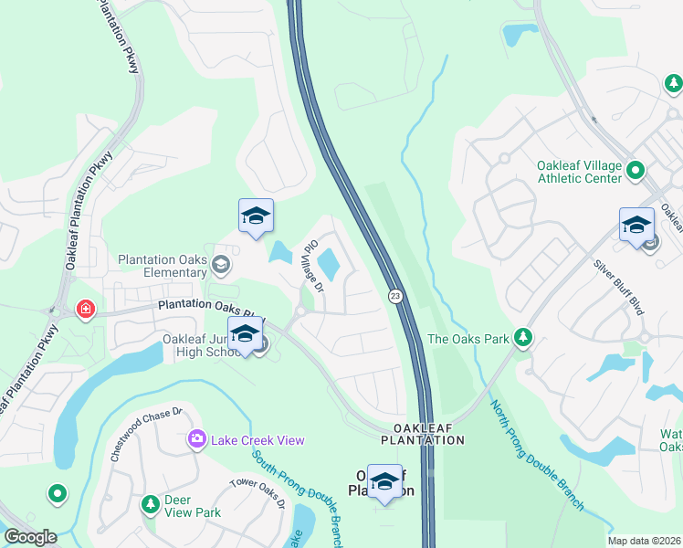 map of restaurants, bars, coffee shops, grocery stores, and more near 826 Mosswood Chase in Orange Park